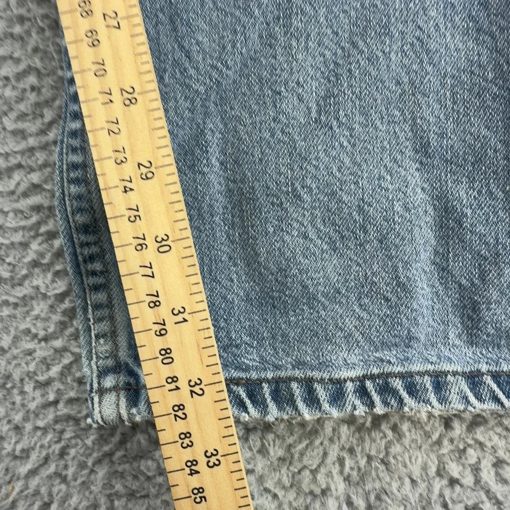 Levis SilverTab Mens 34x32 Straight Relaxed Light Wash Blue Jeans Baggy Denim